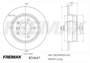 BD-4647 Brzdový kotouč Premium Black High Carbon + FREMAX