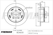 BD-4650 Brzdový kotouč Premium Black High Carbon + FREMAX