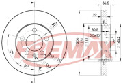 BD-5602 Brzdový kotouč Premium Black High Carbon + FREMAX