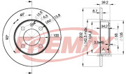 BD-5608 Brzdový kotouč Premium Black High Carbon + FREMAX