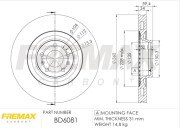 BD-6081 Brzdový kotouč Premium Black High Carbon + FREMAX