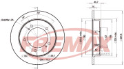 BD-6970 Brzdový kotouč Premium Black High Carbon + FREMAX