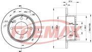 BD-7811 Brzdový kotouč Premium Black High Carbon + FREMAX