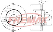 BD-8338 Brzdový kotouč Premium Black High Carbon + FREMAX