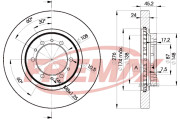 BD-8716 Brzdový kotouč Premium Black High Carbon + FREMAX