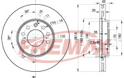 BD-9043 Brzdový kotouč Premium Black High Carbon + FREMAX