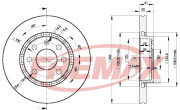 BD-9046 Brzdový kotouč Premium Black High Carbon + FREMAX