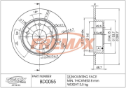 BD-0055 Brzdový kotouč FREMAX