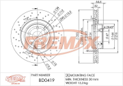 BD-0419 Brzdový kotouč FREMAX