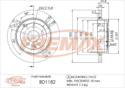 BD-1182 Brzdový kotouč FREMAX