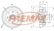 BD-1241 Brzdový buben FREMAX