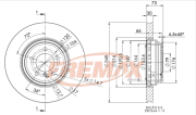 BD-1973 FREMAX brzdový kotúč BD-1973 FREMAX
