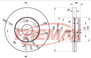 BD-2233 FREMAX brzdový kotúč BD-2233 FREMAX