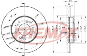 BD-2586 FREMAX brzdový kotúč BD-2586 FREMAX