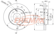 BD-2902 FREMAX brzdový kotúč BD-2902 FREMAX