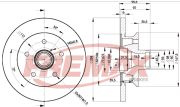 BD-3113 FREMAX brzdový kotúč BD-3113 FREMAX