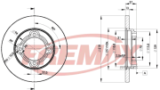 BD-3252 FREMAX brzdový kotúč BD-3252 FREMAX