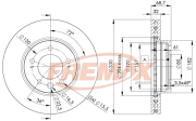 BD-3326 FREMAX brzdový kotúč BD-3326 FREMAX