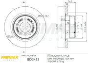 BD-3413 Brzdový kotouč FREMAX