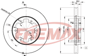 BD-3501 FREMAX brzdový kotúč BD-3501 FREMAX