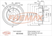 BD-3546 Brzdový buben FREMAX