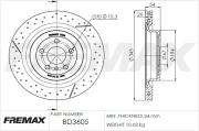 BD-3605 Brzdový kotouč FREMAX