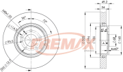 BD-4204 FREMAX brzdový kotúč BD-4204 FREMAX