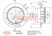 BD-4207 Brzdový kotouč FREMAX