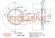 BD-5182 Brzdový kotouč FREMAX