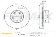 BD-5641 Brzdový kotouč FREMAX