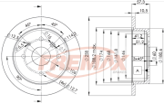 BD-6028 FREMAX brzdový kotúč BD-6028 FREMAX