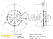 BD-6035 Brzdový kotouč FREMAX