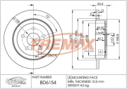 BD-6154 FREMAX brzdový kotúč BD-6154 FREMAX