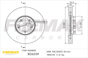 BD-6539 Brzdový kotouč FREMAX