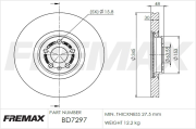 BD-7297 Brzdový kotouč FREMAX