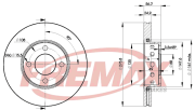 BD-8012 FREMAX brzdový kotúč BD-8012 FREMAX