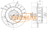 BD-9026 FREMAX brzdový kotúč BD-9026 FREMAX