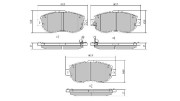 FBP-1597 Sada brzdových destiček, kotoučová brzda FREMAX