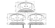 FBP-5810 Sada brzdových destiček, kotoučová brzda FREMAX