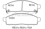 FBP-0859 FREMAX sada brzdových platničiek kotúčovej brzdy FBP-0859 FREMAX