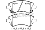 FBP-2267 FREMAX sada brzdových platničiek kotúčovej brzdy FBP-2267 FREMAX