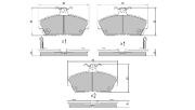 FBP-0852 Sada brzdových destiček, kotoučová brzda FREMAX