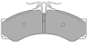 FBP-1059 Sada brzdových destiček, kotoučová brzda FREMAX