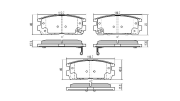 FBP-1502 Sada brzdových destiček, kotoučová brzda FREMAX