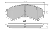 FBP-1594 FREMAX sada brzdových platničiek kotúčovej brzdy FBP-1594 FREMAX