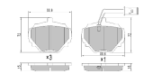 FBP-1751 Sada brzdových destiček, kotoučová brzda FREMAX