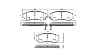 FBP-1812 Sada brzdových destiček, kotoučová brzda FREMAX