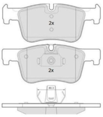 FBP-1873 FREMAX sada brzdových platničiek kotúčovej brzdy FBP-1873 FREMAX