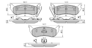 FBP-1905 FREMAX sada brzdových platničiek kotúčovej brzdy FBP-1905 FREMAX