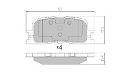 FBP-0073 Sada brzdových destiček, kotoučová brzda FREMAX